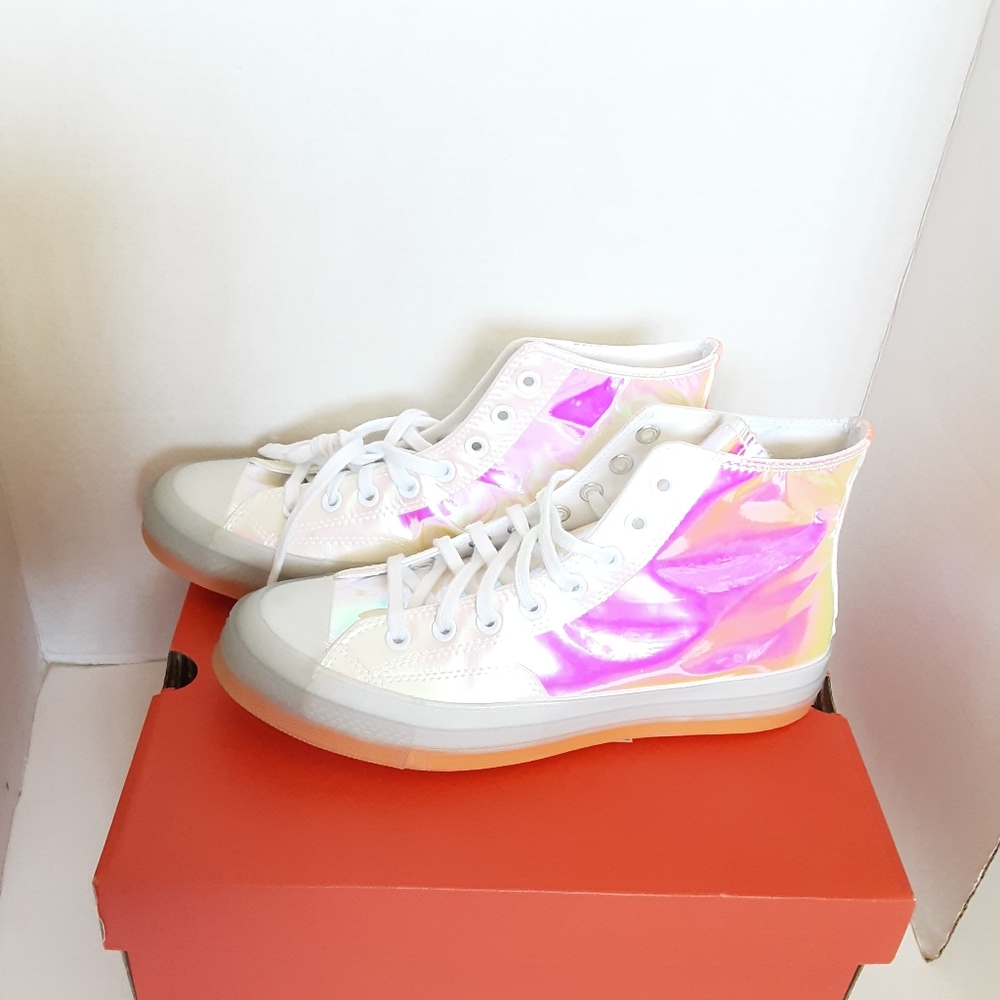 Converse Mens Converse Chuck 70 Hi Iridescent/White/Iridescent NWB - Picture 3 of 7